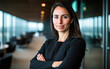 © Kowit - Professional Woman Portrait Corporate Office Business Image Modern Environment Confident Viewpoint Empowerment