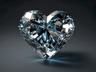 Sticker - heart shaped diamond