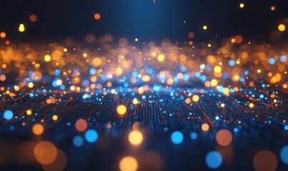 Wall Mural - Colorful Abstract Bokeh Light Background