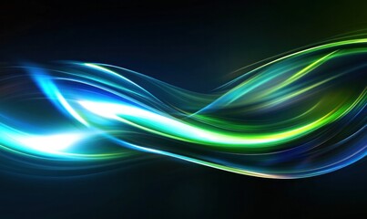 Wall Mural - Abstract Colorful Wave Background with Dynamic Light
