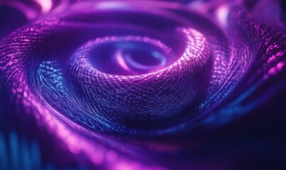Wall Mural - Abstract Neon Swirl in Vibrant Colors