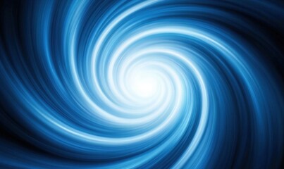 Wall Mural - Blue Vortex Background Abstract Swirl Design