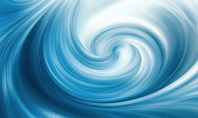 Wall Mural - Abstract Blue Swirl Design