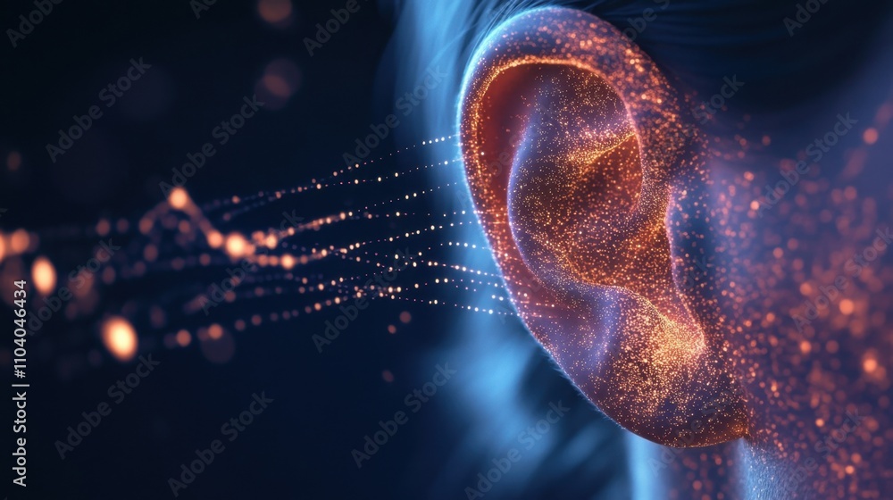 Stunning Visualization of Sound Waves Representing Hearing Process ...