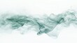 © gudangPIXEL - Abstract teal smoke wave on white background.
