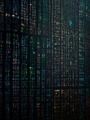 abstract binary code pattern.