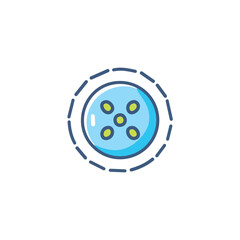 Wall Mural - cell culture icon. microscopic view, circular cell, biological research, scientific discovery, innov