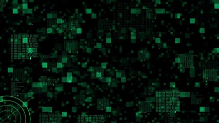 Wall Mural - modern digital coding programming language overlay background. writing code animation grunge texture