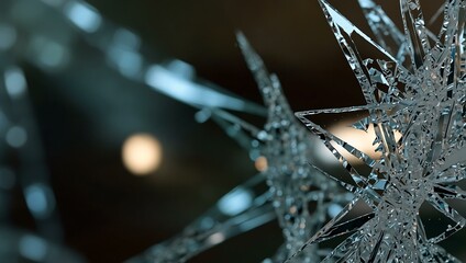 Abstract image of shattered glass.