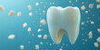 © Giancarlo - Tooth care illustration, remineralizing gum, dental health, oral hygiene, teeth protection, enamel care, tooth health art