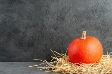 Poster - The Halloween pumpkin has a dark background. The Thanksgiving concept has a happy feel.