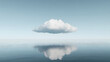 © eliot - clouds in the blue background and reflections  in the water