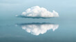 © eliot - clouds in the blue background and reflections  in the water