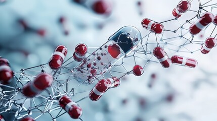 Aufkleber - Healthcare blockchain innovation digital realm illustration high-tech environment abstract viewpoint future concepts