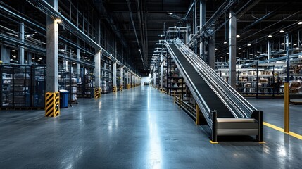 Aufkleber - Efficient logistics for modern e-commerce warehousing in urban industrial spaces with a focus on productivity