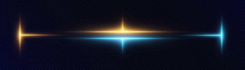 Leinwandbilder - Abstract golden vertical glow. Bright explosion of light of flickering rays on transparent background. Luxury style for design and vector illustrations.	