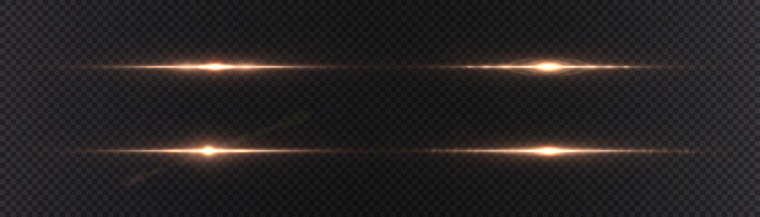Fototapete - Abstract golden vertical glow. Bright explosion of light of flickering rays on transparent background. Luxury style for design and vector illustrations.	