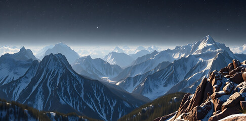 Wall Mural - fraktal effekte panorama isolated with white highlights, png