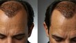 © claudunia - Before-and-after photo of hair loss treatment.