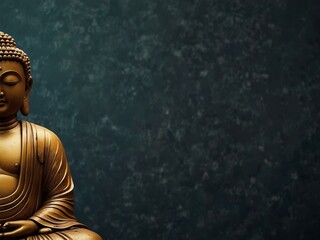 Wall Mural - Buddha background for tech or social media use.