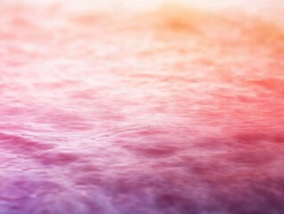 Leinwandbilder - Gentle water ripples create a tranquil surface on a still sea during sunset, reflecting soft pastel tones of peach and lavender in the sky, ideal for relaxation