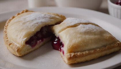 Wall Mural - cherry turnover pastries with icing