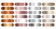 © dadan_pm - Gradation Gold, silver, bronze set vector. Metalic gradient collection