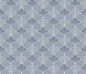 Wall Mural - abstract floral seamless pattern. vector art deco texture. geometric minimalist background.