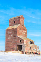 Wall Mural - A large red building with a sign that says Pool