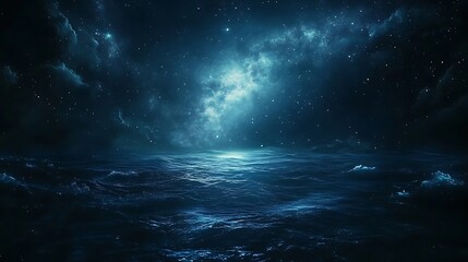 Beautiful night sky with stars and the Milky Way galaxy space background