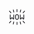 © Rufat - wow phrase icon sign vector
