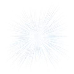 Aufkleber - Light rays exploding from a central point creating a starburst effect on a transparent background, ideal for graphic design projects