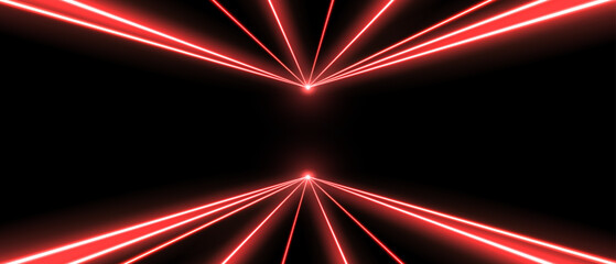 Wall Mural - laser beams, concert or nightclub spotlights light effect. lasers in motion, abstract perspective ba