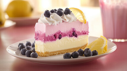 Sticker - Lemon Blueberry Mousse Cheesecake