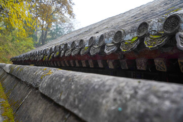 Wall Mural - The ridge of ancient buildings in Suzhou Street, Summer Palace, Beijing