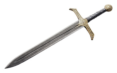 Intricate, exquisite sword design, cut out - stock png.