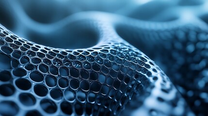 Close up of the intricate structure of a carbon molecule structure background