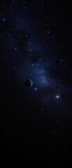 Wall Mural - Planetary alignment in the night sky with stars and planets , celestial, cosmic, astronomy, planets, stars