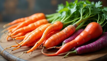 Poster -  Vibrant root vegetables fresh and ready for culinary adventures