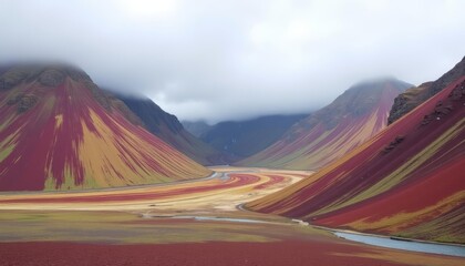 Sticker -  Mother Natures vibrant palette in the heart of the mountains