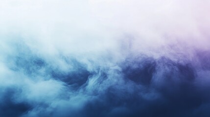 Fototapete - Soft Blue and Purple Abstract Clouds in a Dreamy Atmosphere