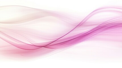 Fototapete - Abstract Wave Background in Soft Pink and White Tones for Design