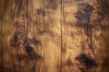 Fototapete - Wood Texture Background Aged Rustic Wooden Surface Deep Grain Patterns Natural Textures Warm Earthy Tones