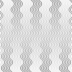 Poster - abstract monochrome geometric diagonal gradient irregular smooth wave line pattern can be used background.