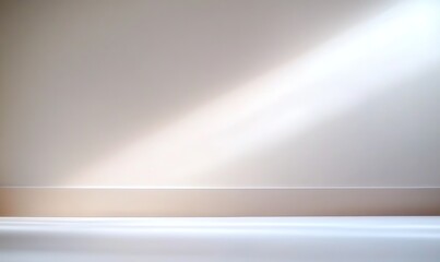 Poster - Minimalist White Ceiling with Light Gray Gradient for Modern Product Display and Presentation