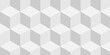 © MOHART PARK - White geometric cube creative concept triangle overlap square technology background. digital cubes fabric and wallpaper grid block texture background.