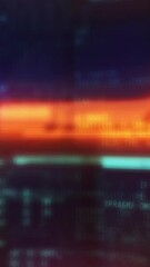Wall Mural - soft glowing background with animated blurred code.