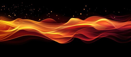 Wall Mural - abstract fire waves: a digital masterpiece of fiery hues