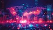 © TopMedia - Abstract Financial Data Visualization with Global Map and Charts