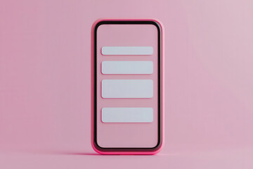 Holographic phone screen, app update notification, futuristic feel, 3D illustration